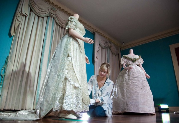  Image Princess Charlotte 39s 1816 wedding dress at Kensington Palace 